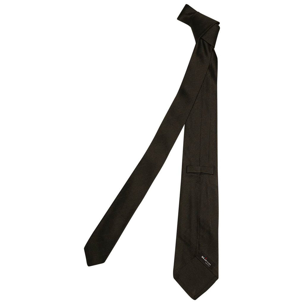 KITON Green Silk Tie