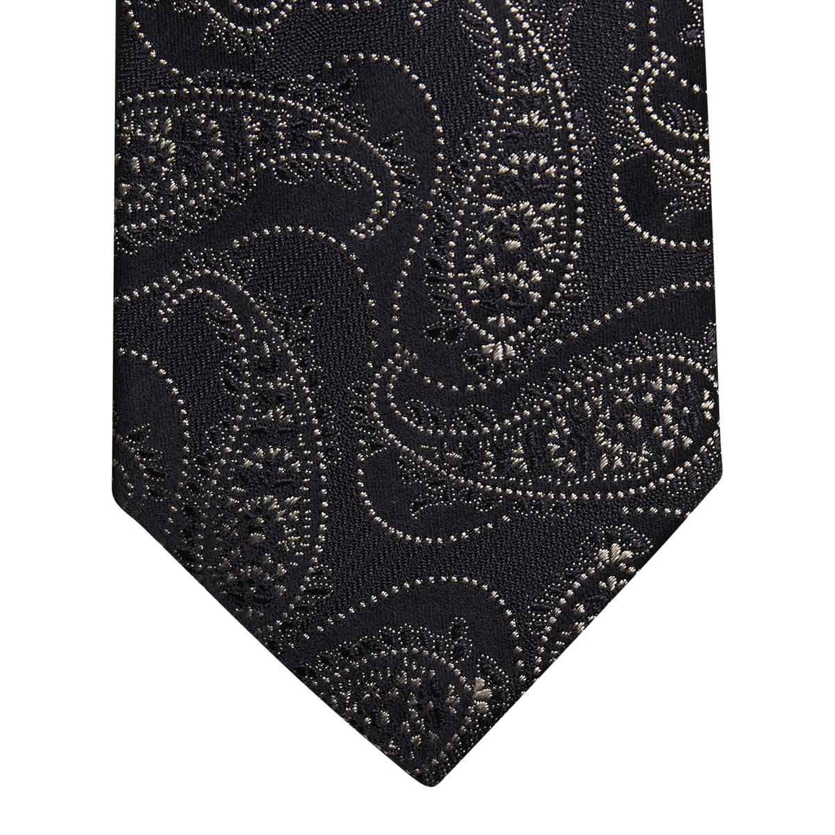 Kiton KITON Blue White Silk Tie Blue/White 001