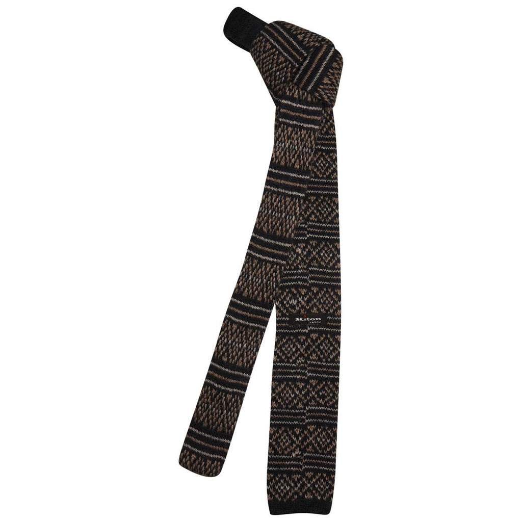 KITON Multicolor Acrilico Alpaca Wool Tie