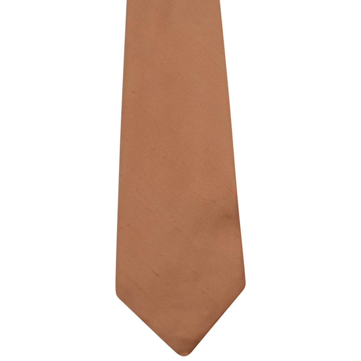 Kiton KITON Orange Silk Tie Orange 001