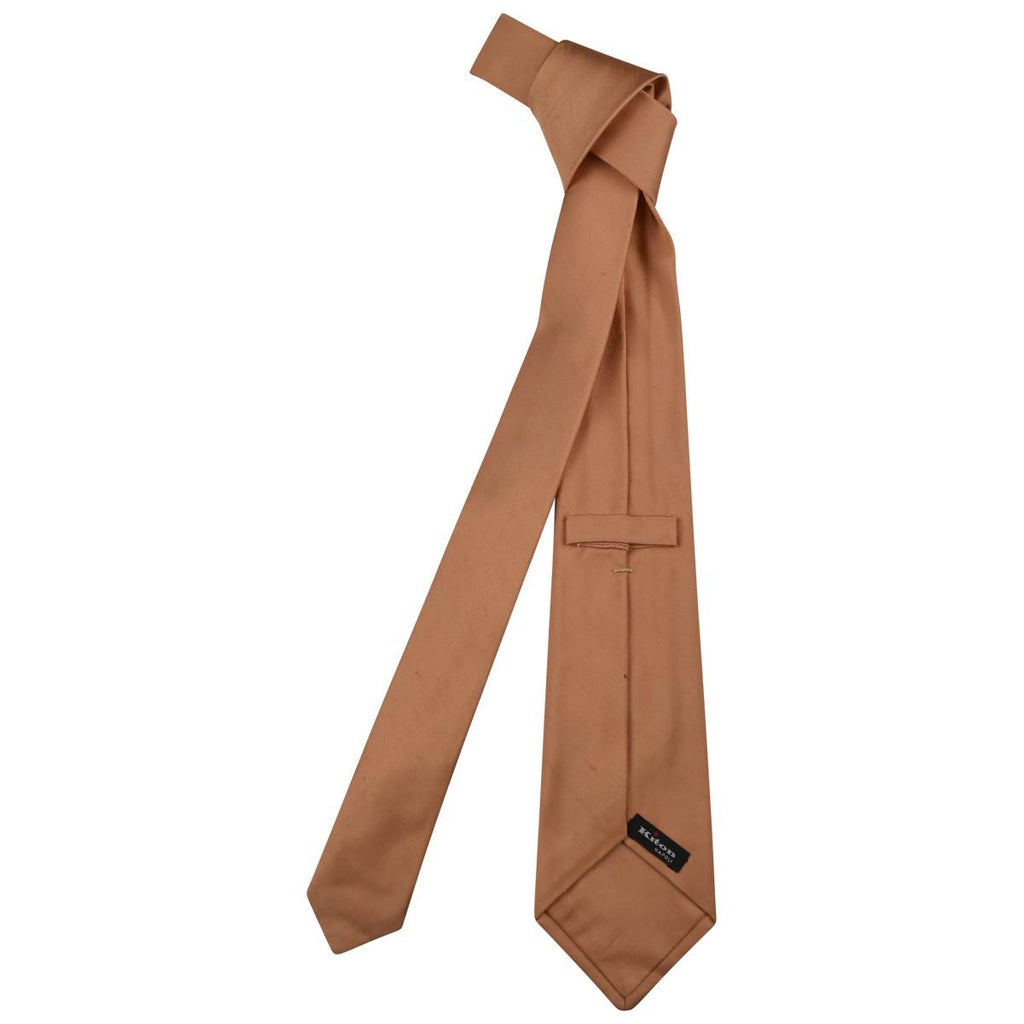 KITON Orange Silk Tie