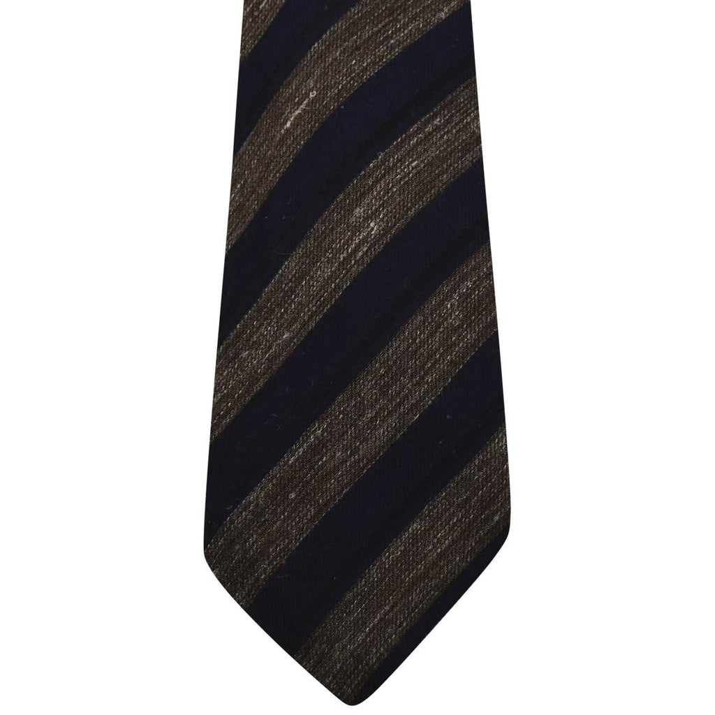 KITON Multicolor Silk Virgin Wool Linen Tie