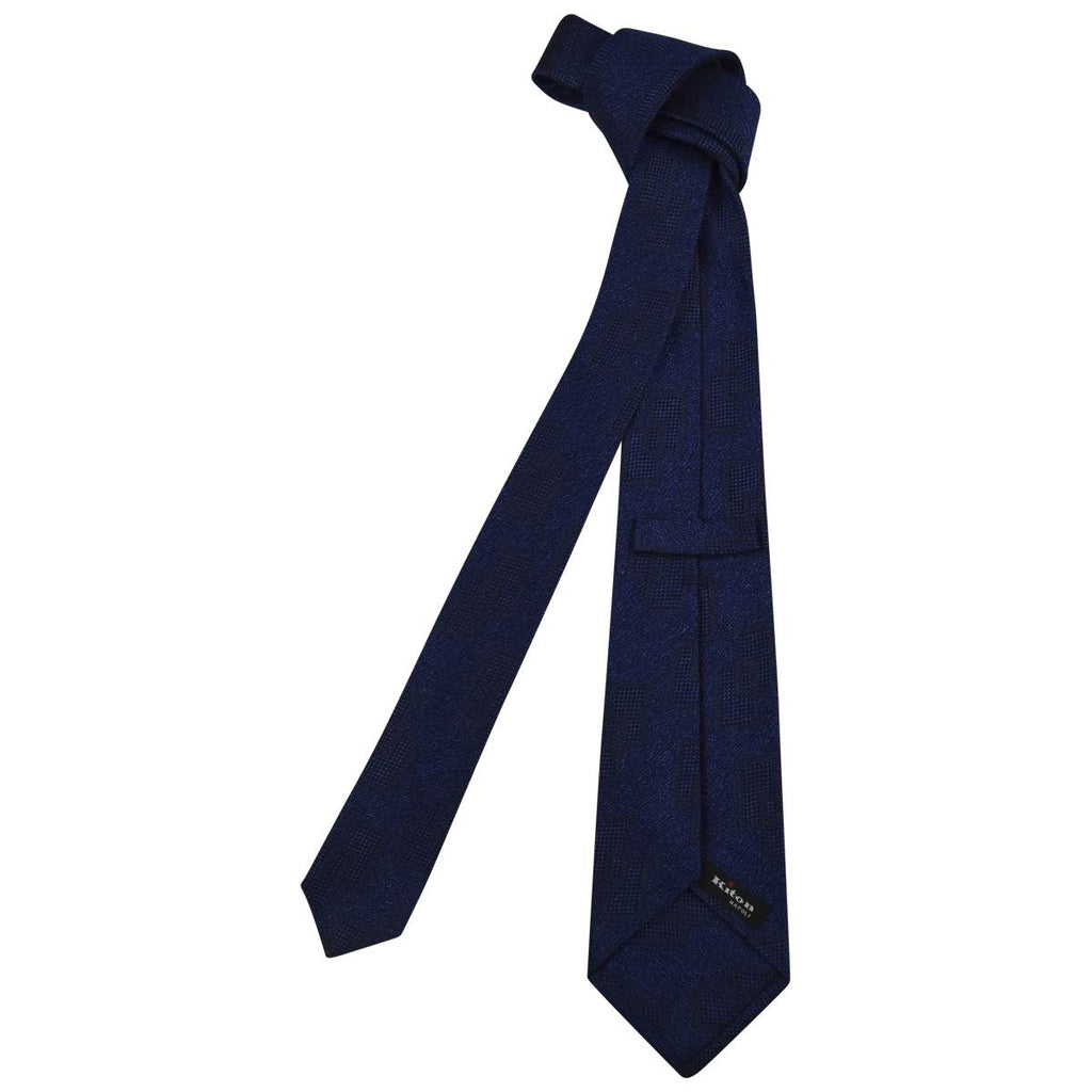 KITON Multicolor Cotton Wool Silk Tie