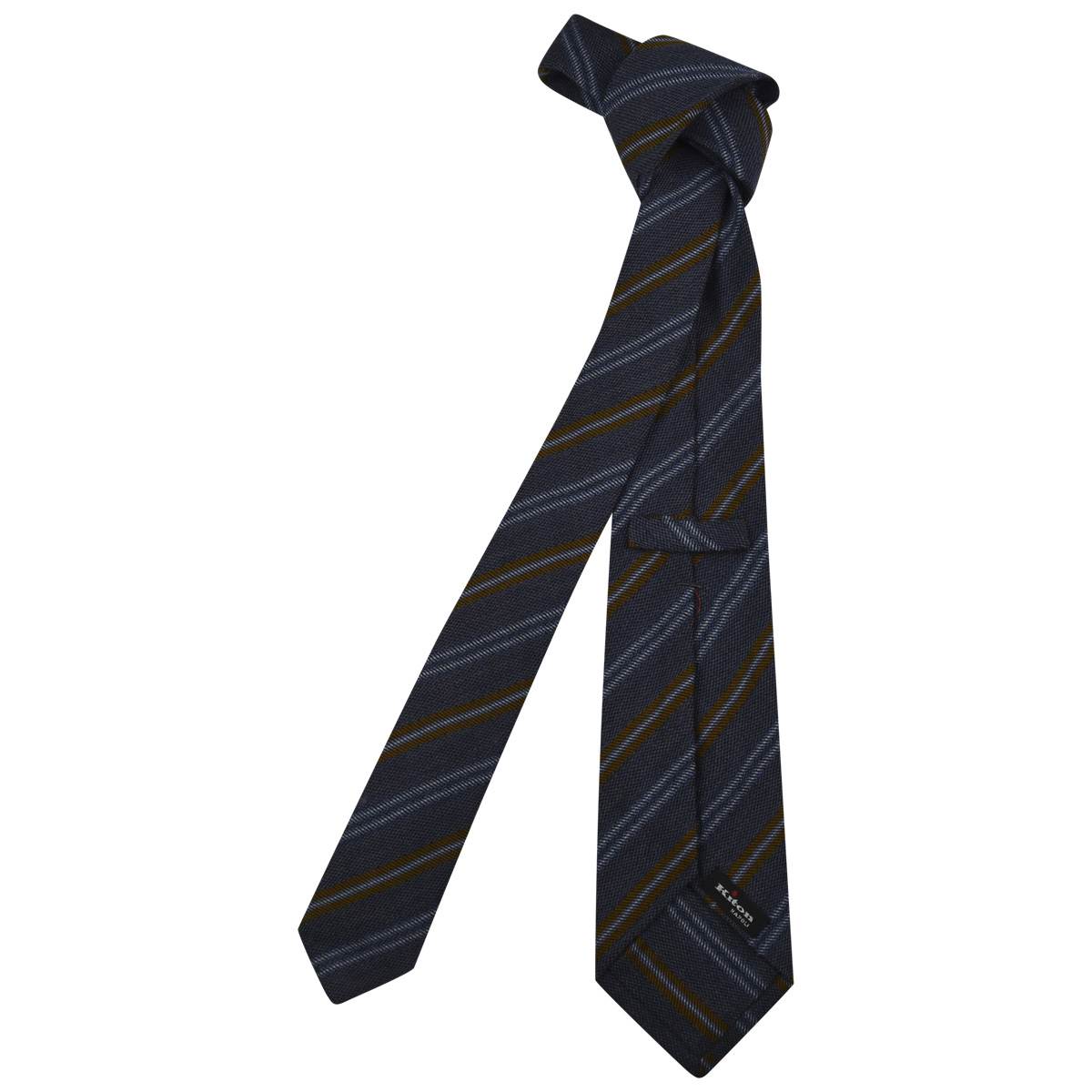KITON Multicolor Virgin Wool Wool Silk Tie