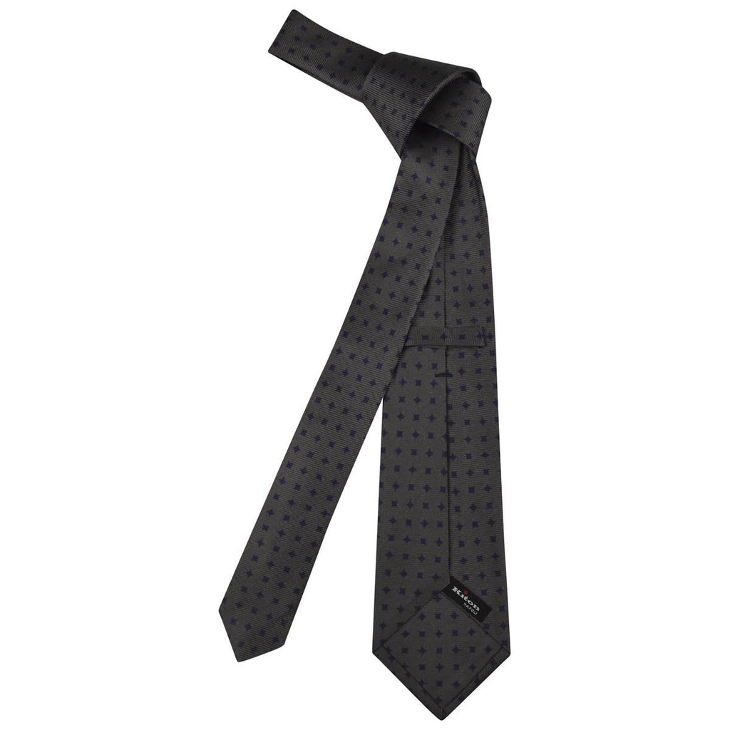 KITON Green Violet Silk Tie