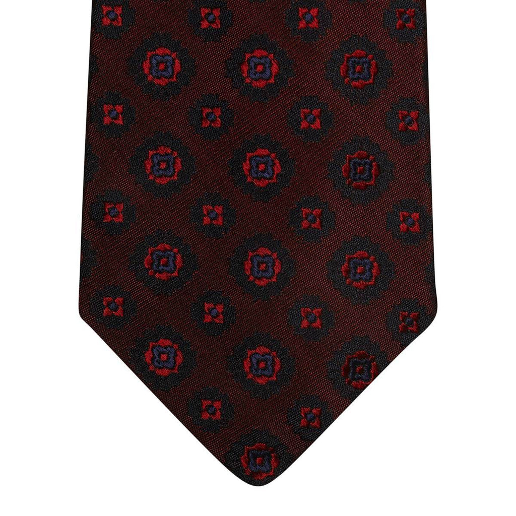 Kiton KITON Red Blue Silk Tie Red/Blue 001