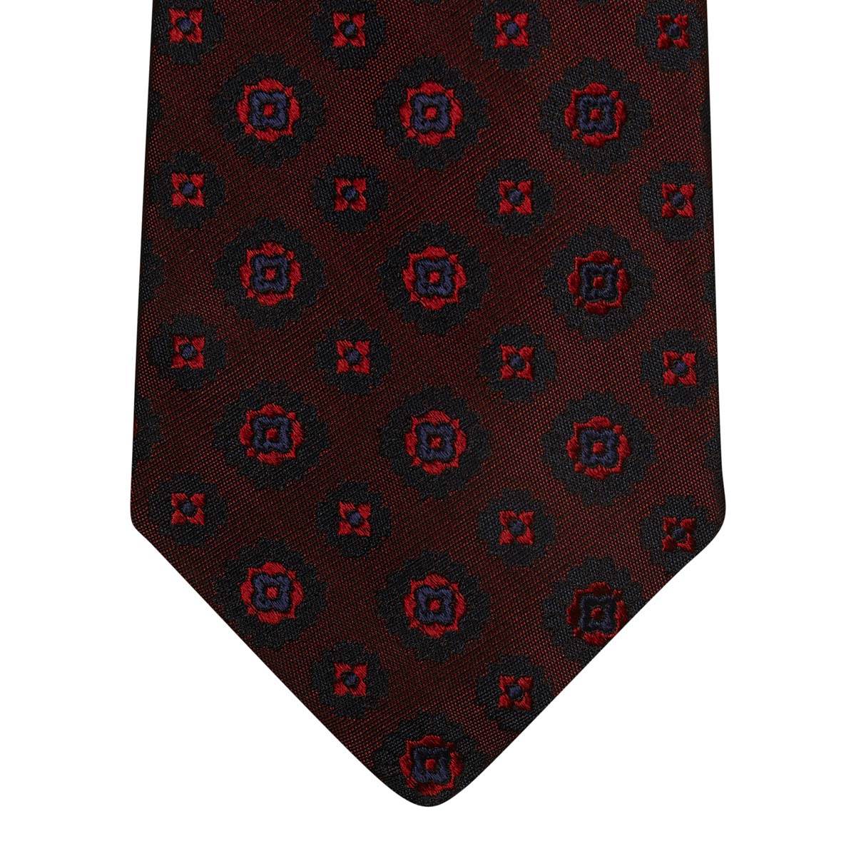 Kiton KITON Red Blue Silk Tie Red/Blue 001
