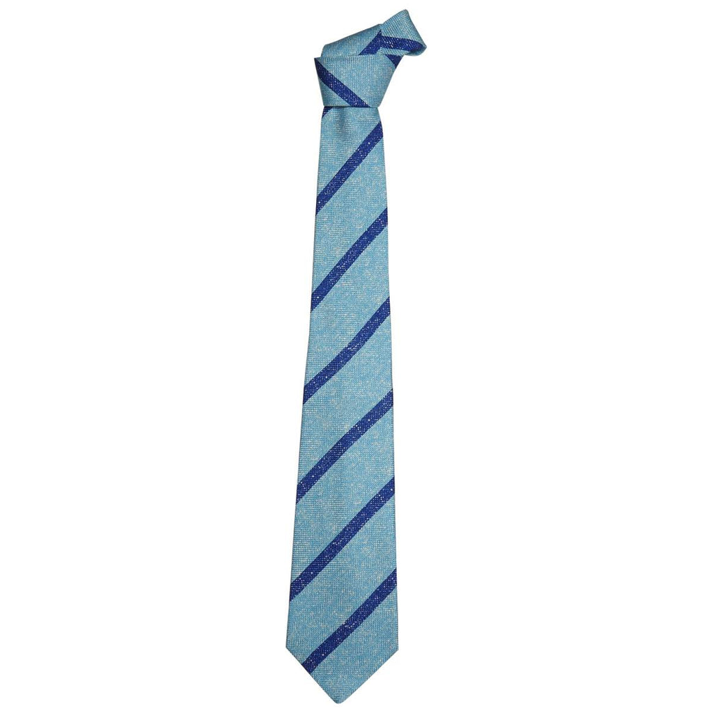 Kiton KITON Blue Light Blue Silk Tie Blue/Light Blue 000