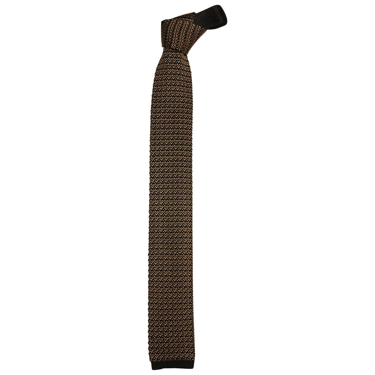 Kiton KITON Yellow Black Silk Tie Yellow/Black 000