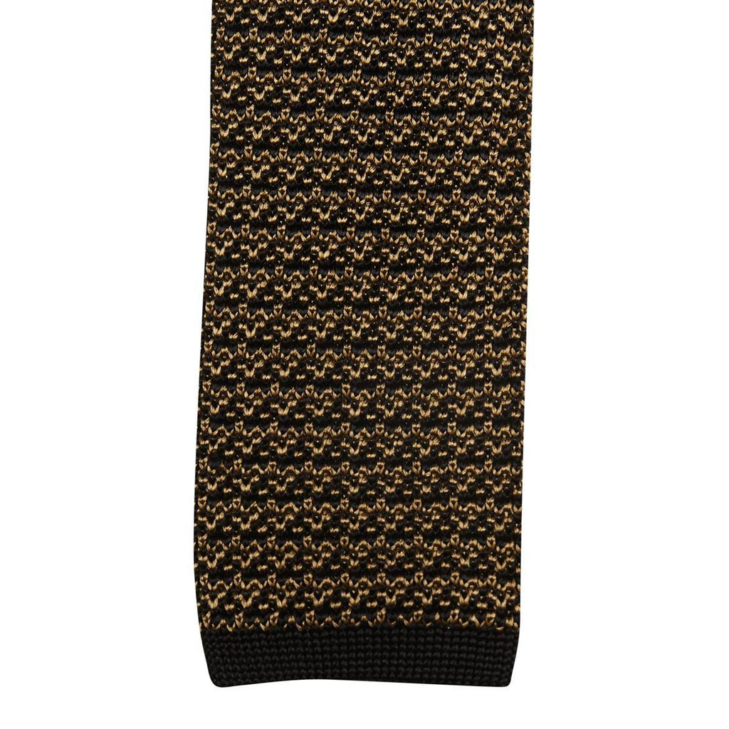 Kiton KITON Yellow Black Silk Tie Yellow/Black 001