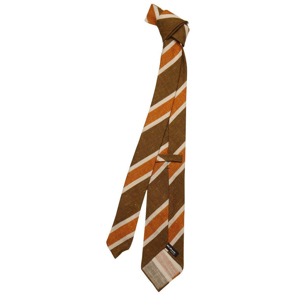 KITON Multicolor Linen Tie