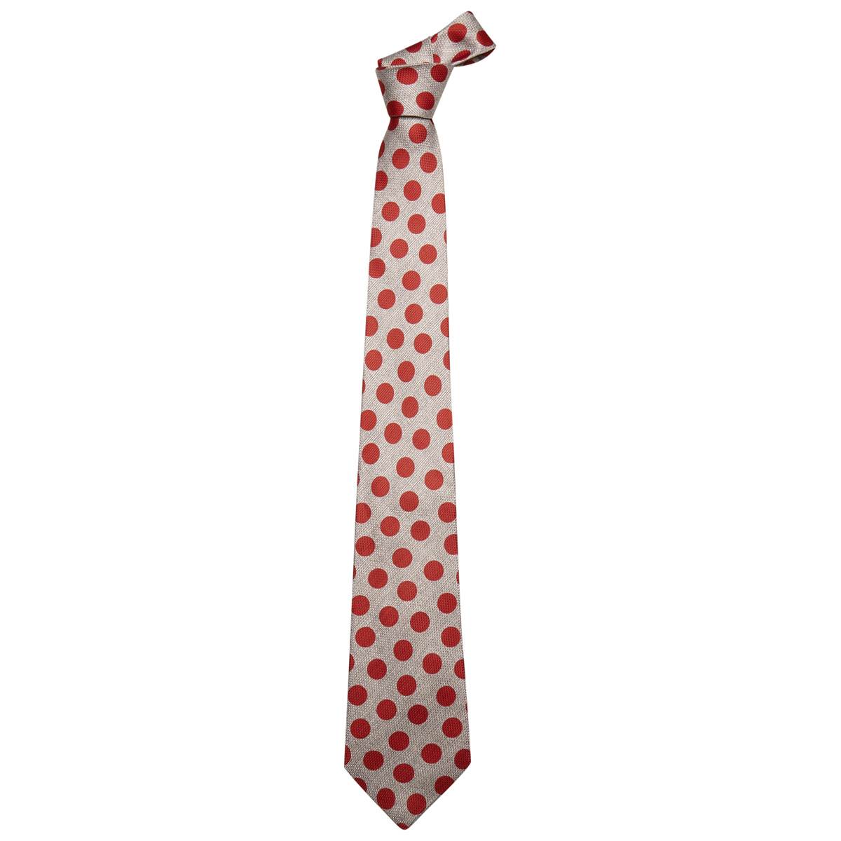 Kiton KITON Gray Red Silk Tie Gray/Red 000