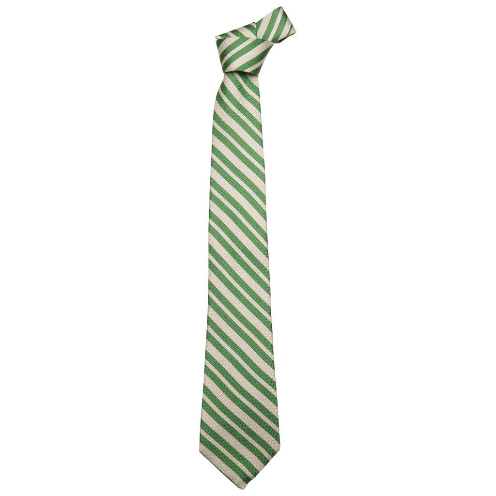 Kiton KITON Green White Silk Tie Green/White 000