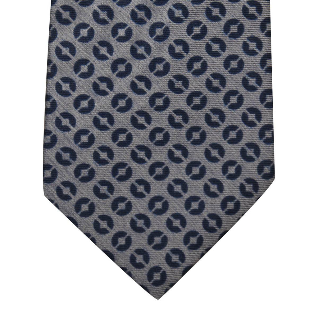 Kiton KITON Blue Silk Tie Blue 001