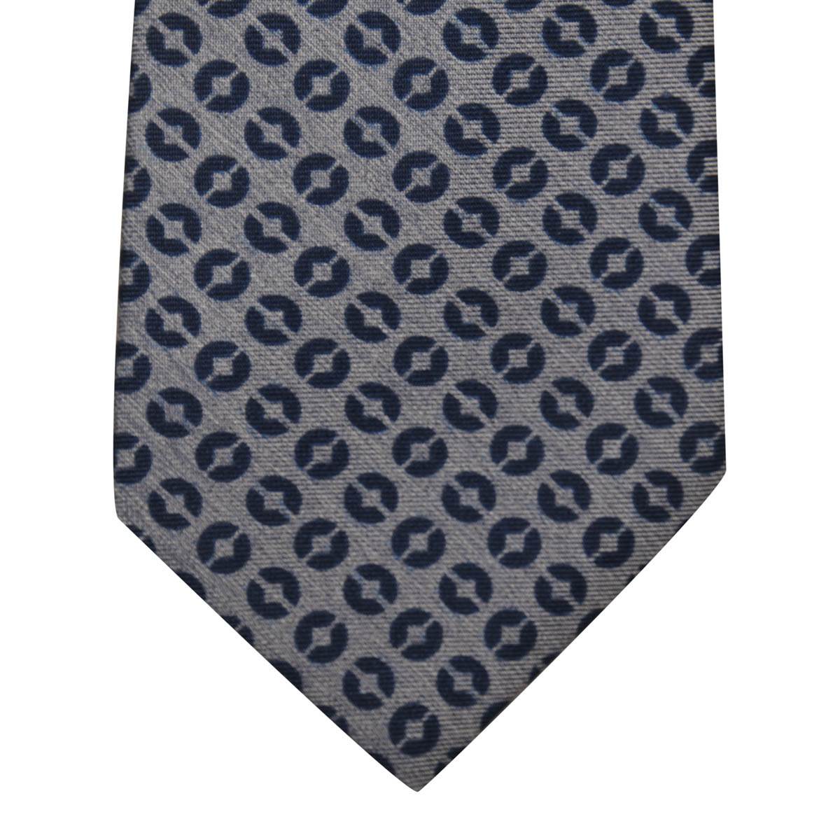 Kiton KITON Blue Silk Tie Blue 001