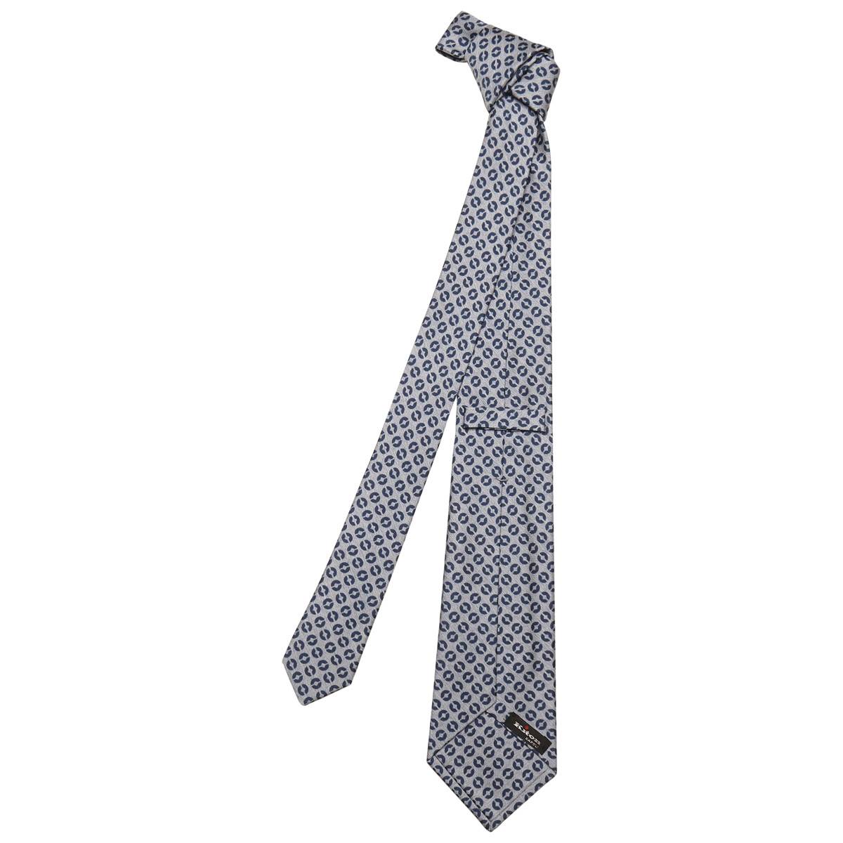 KITON Blue Silk Tie