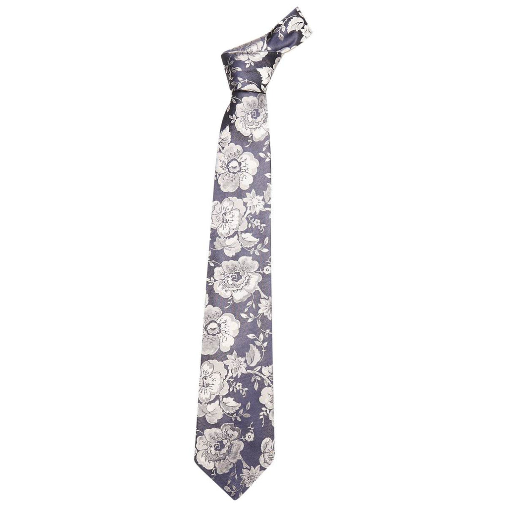 Kiton KITON Blue Silver Silk Tie Blue/Silver 000