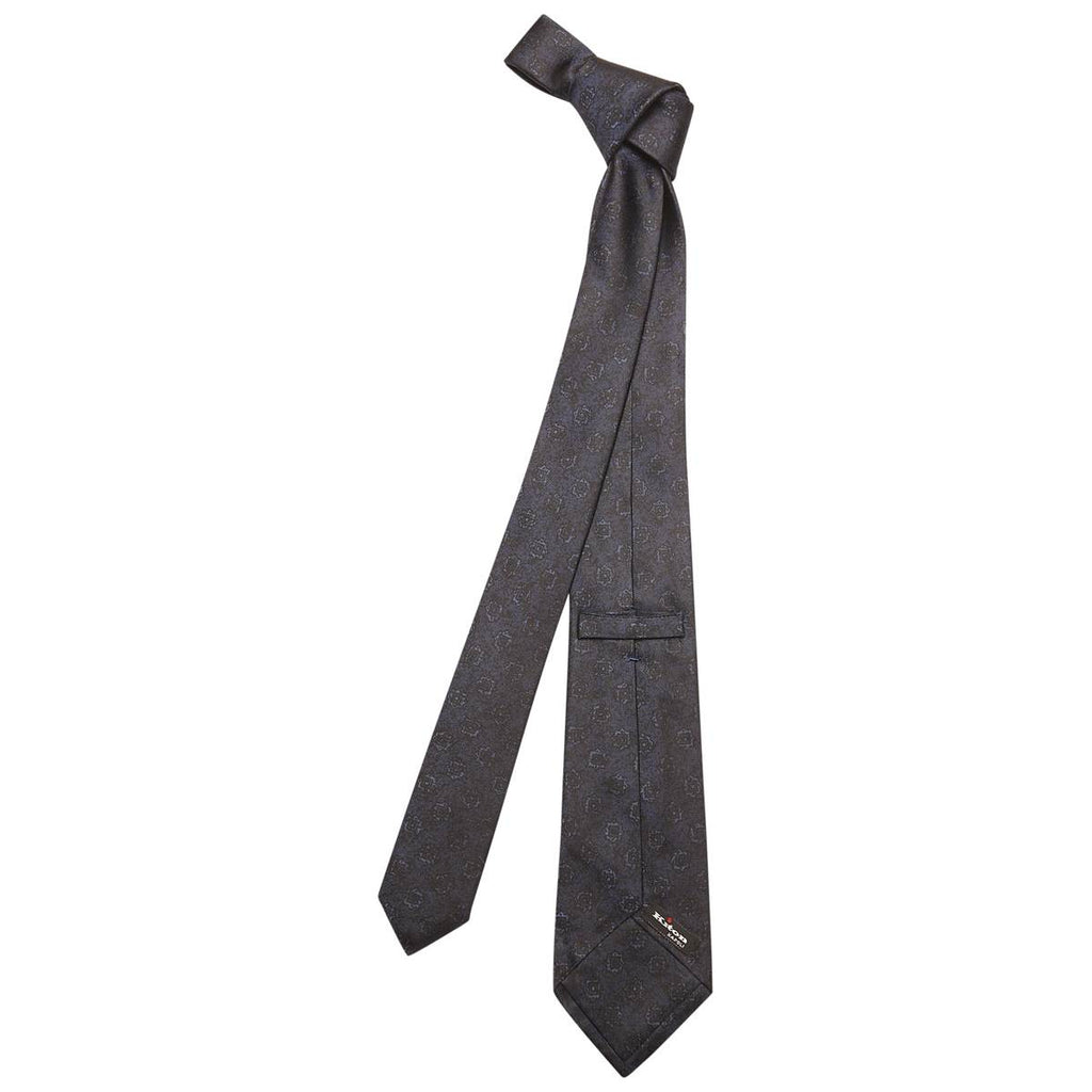 KITON Blue Silk Tie
