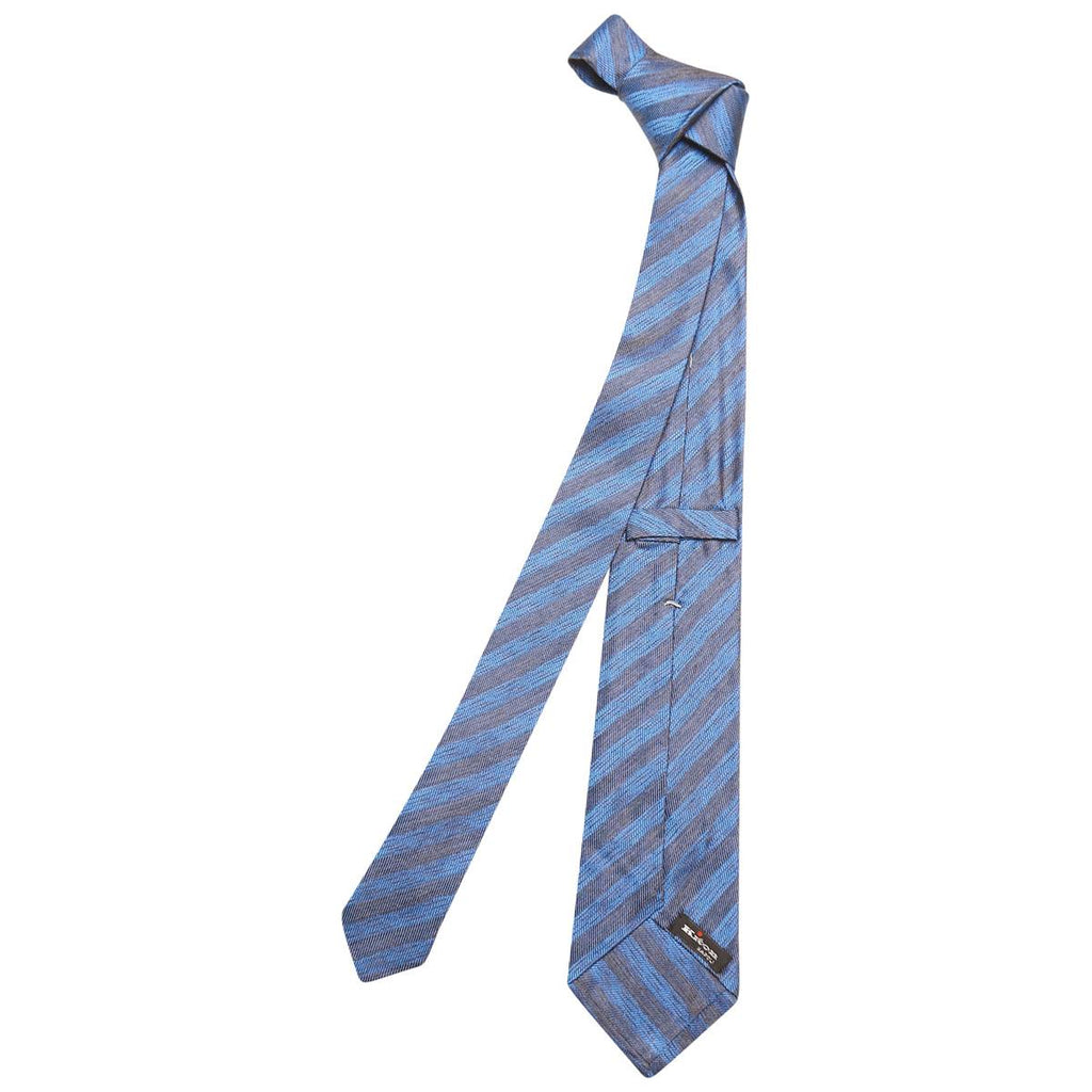 KITON Blue Silk Tie