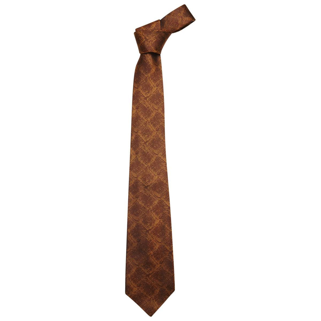 Kiton KITON Orange Brown Silk Tie Orange/Brown 000