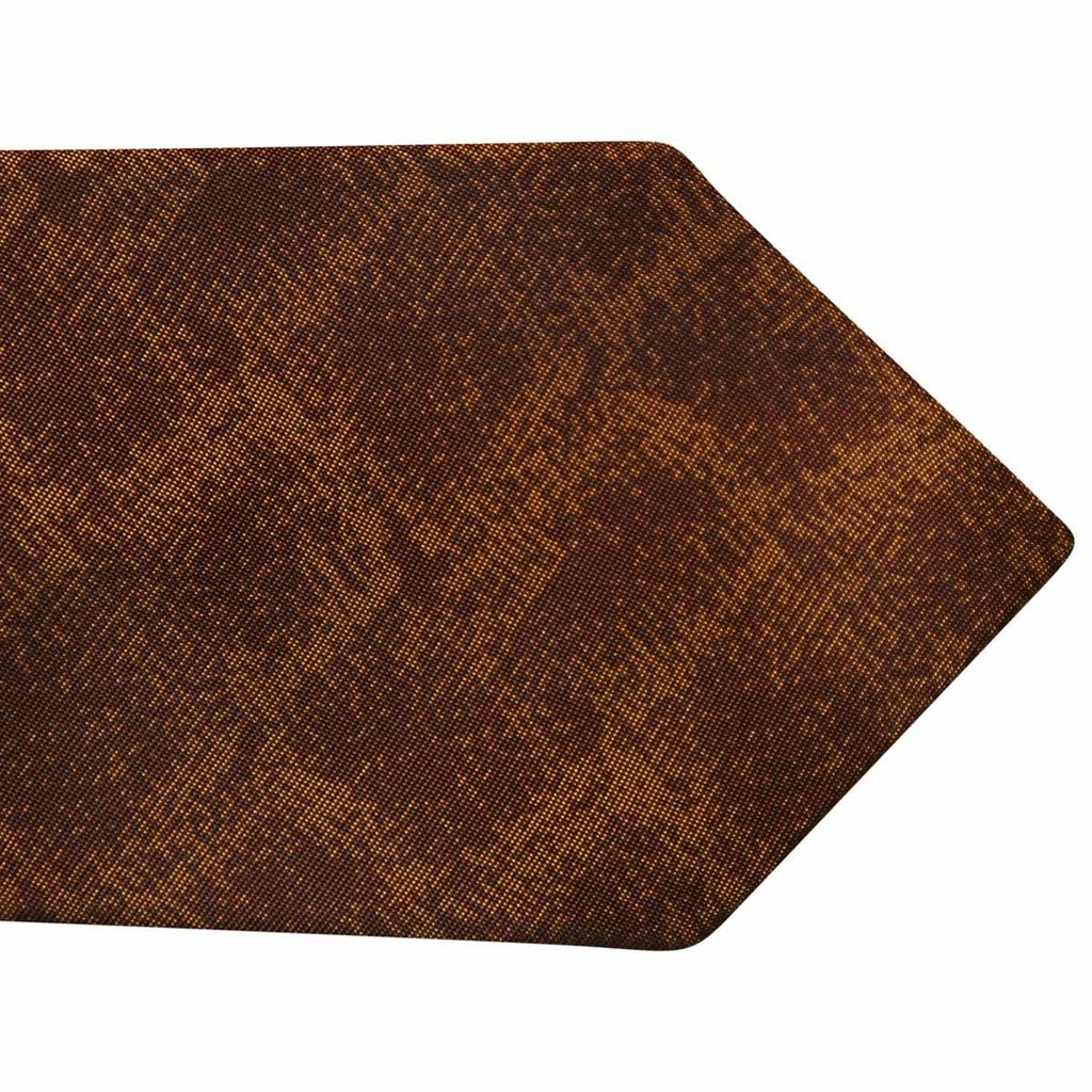 Kiton KITON Orange Brown Silk Tie Orange/Brown 001