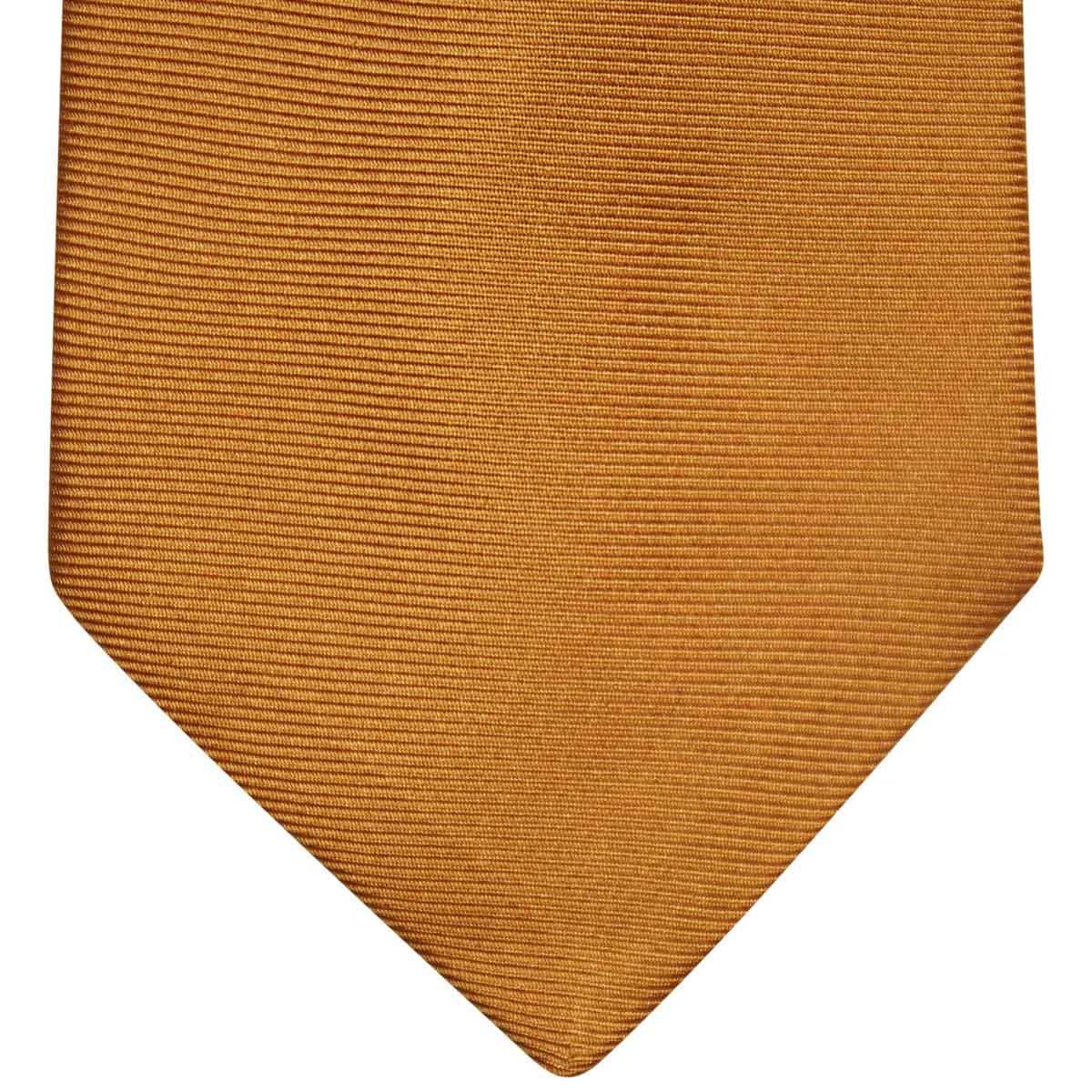 Kiton KITON Orange Silk Tie Orange 001