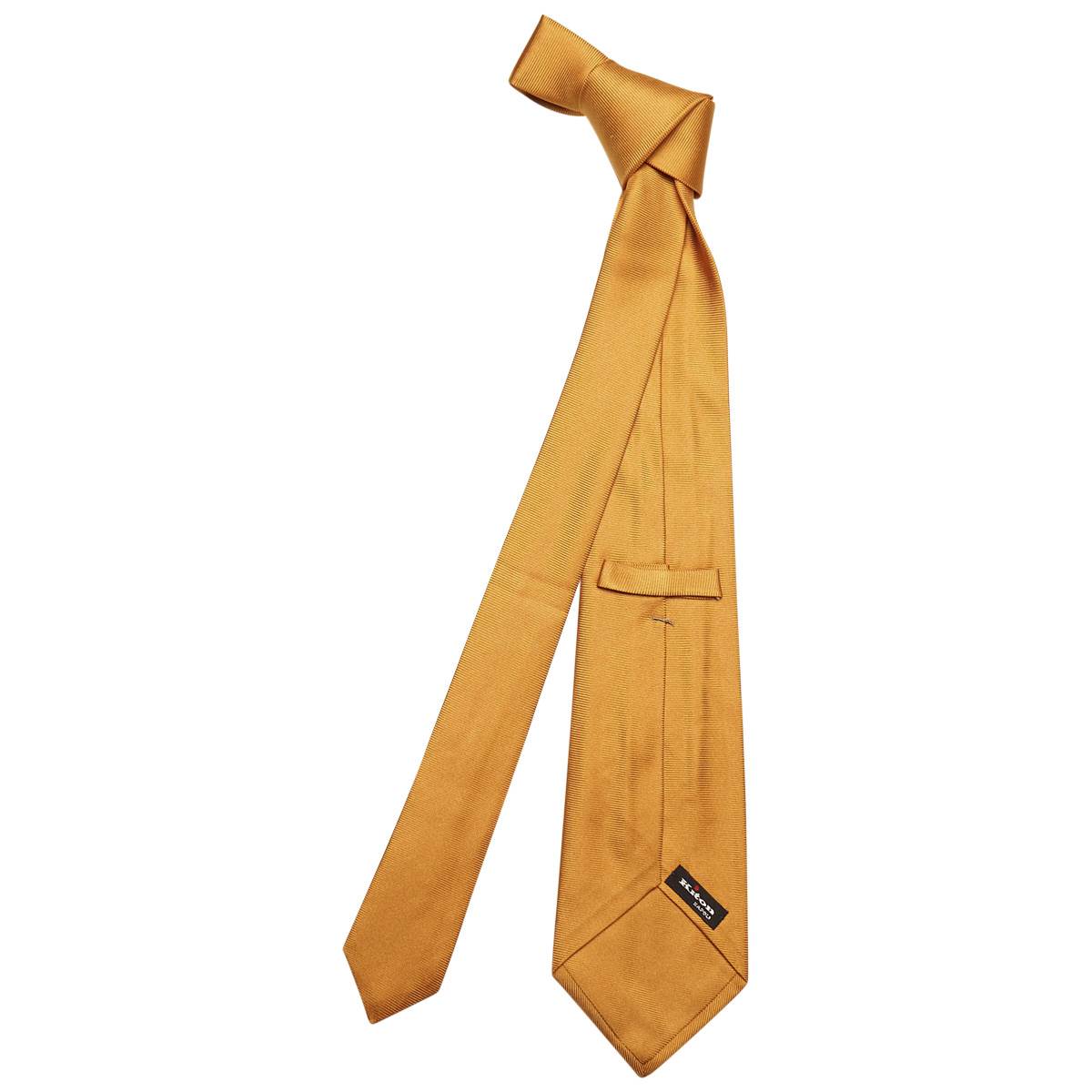 KITON Orange Silk Tie