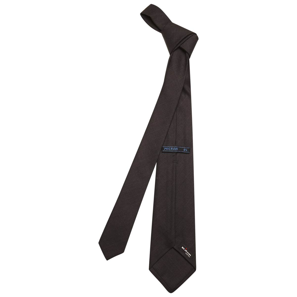 KITON Dark Gray Silk Tie