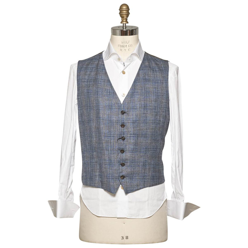 KITON Multicolor Silk Linen Viscose Vest