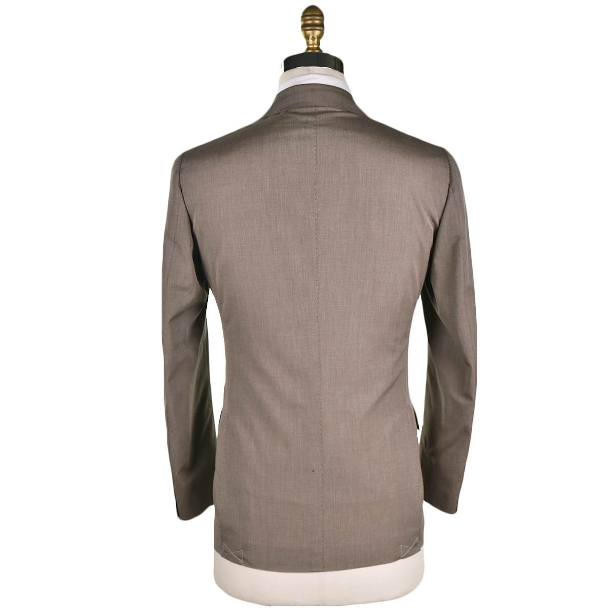 CESARE ATTOLINI Light Brown Cotton Suit