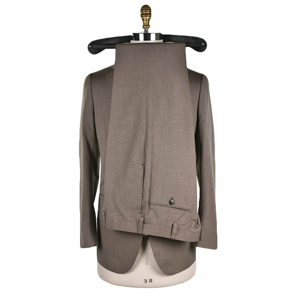 CESARE ATTOLINI Light Brown Cotton Suit