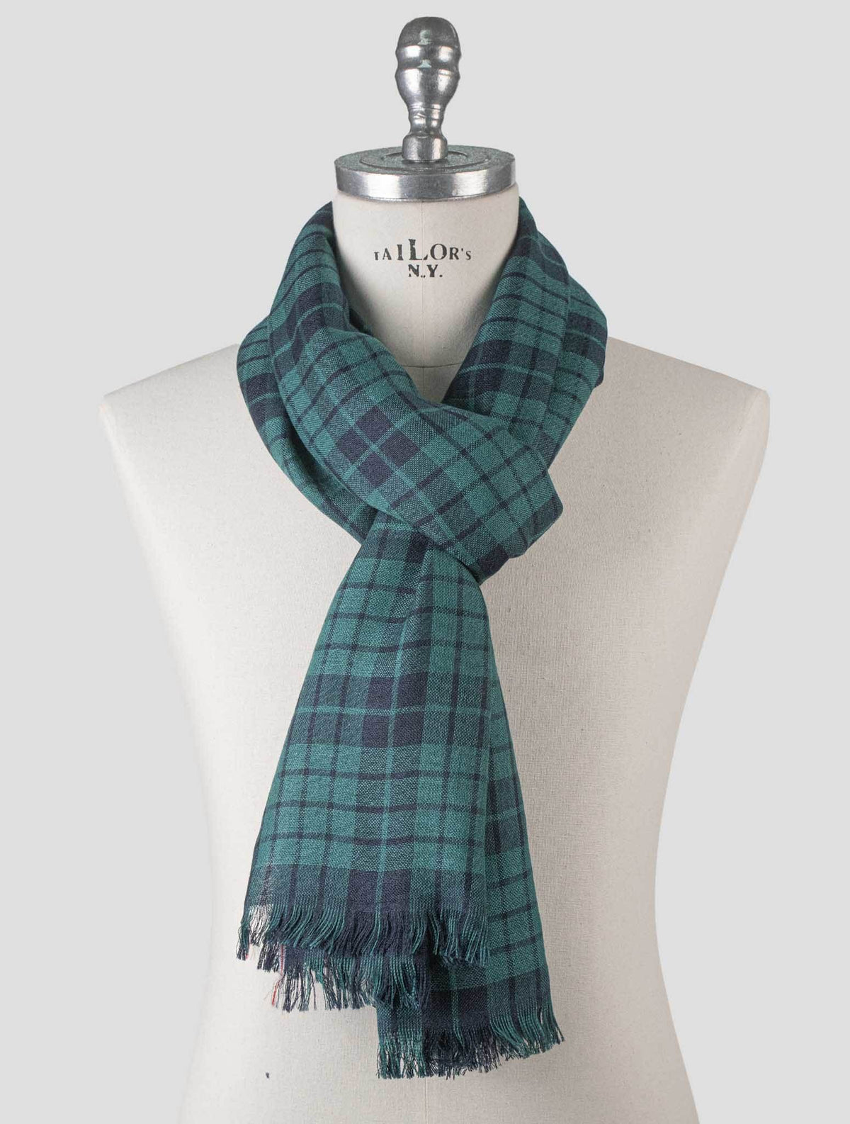 Isaia Isaia Green Cashmere Scarf Green 000