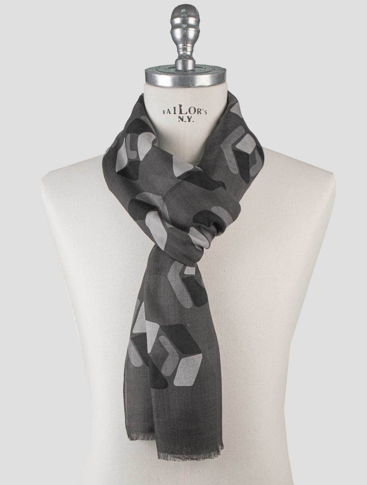 Isaia Isaia Gray Cashmere Scarf Gray 000