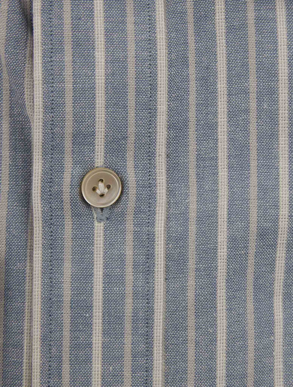 Luigi Borrelli Blue White Cotton Shirt
