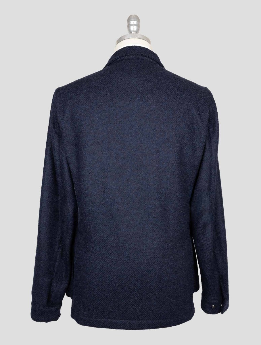Sartorio Napoli Blue Cashmere Silk Coat