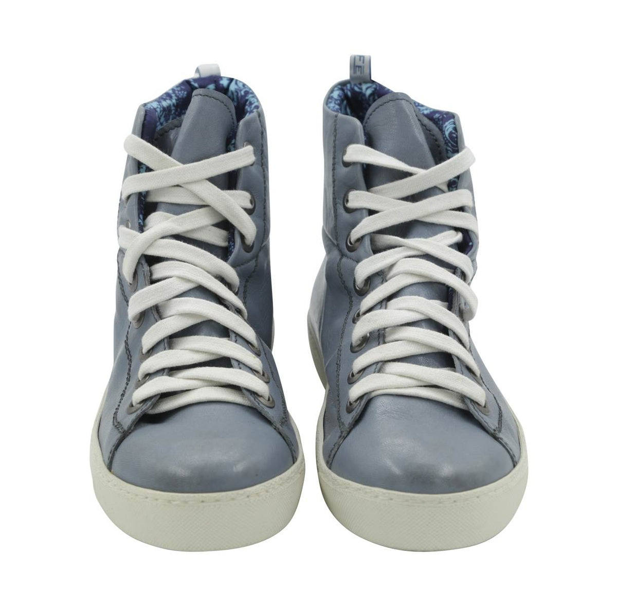 FeFè Napoli Fefè Light Blue Leather Sneakers Light Blue 001