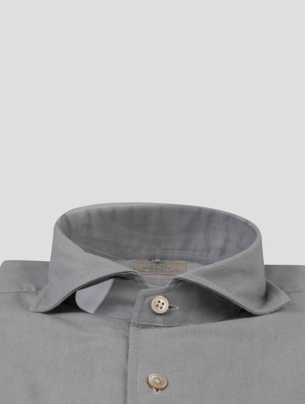 Luigi Borrelli Luigi Borrelli Gray Cotton Shirt Gray 001