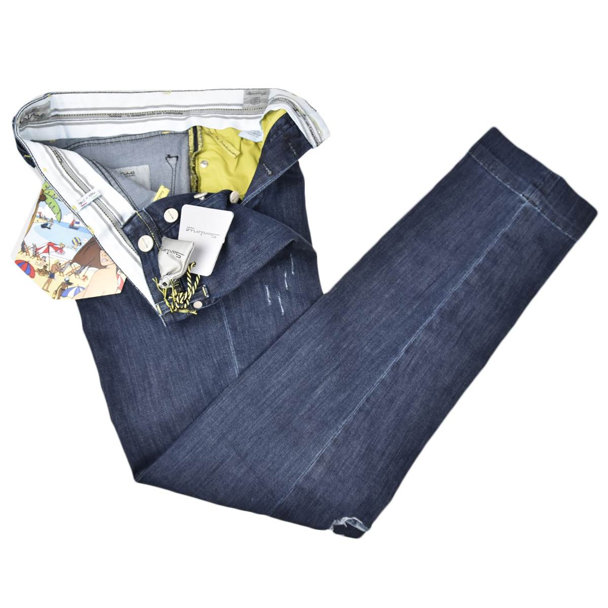 Sartorio Napoli SARTORIO NAPOLI Dark Blue Cotton Ea Jeans Dark Blue 001