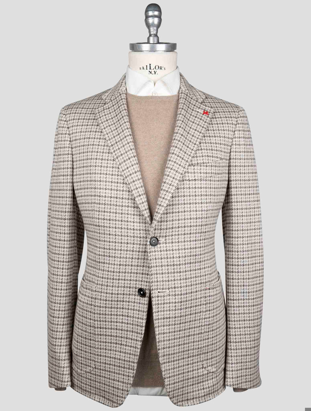 Isaia Gray Wool Coat