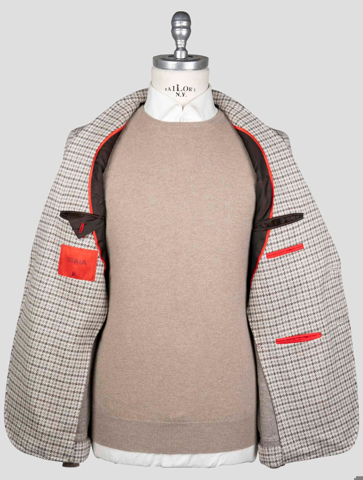 Isaia Gray Wool Coat