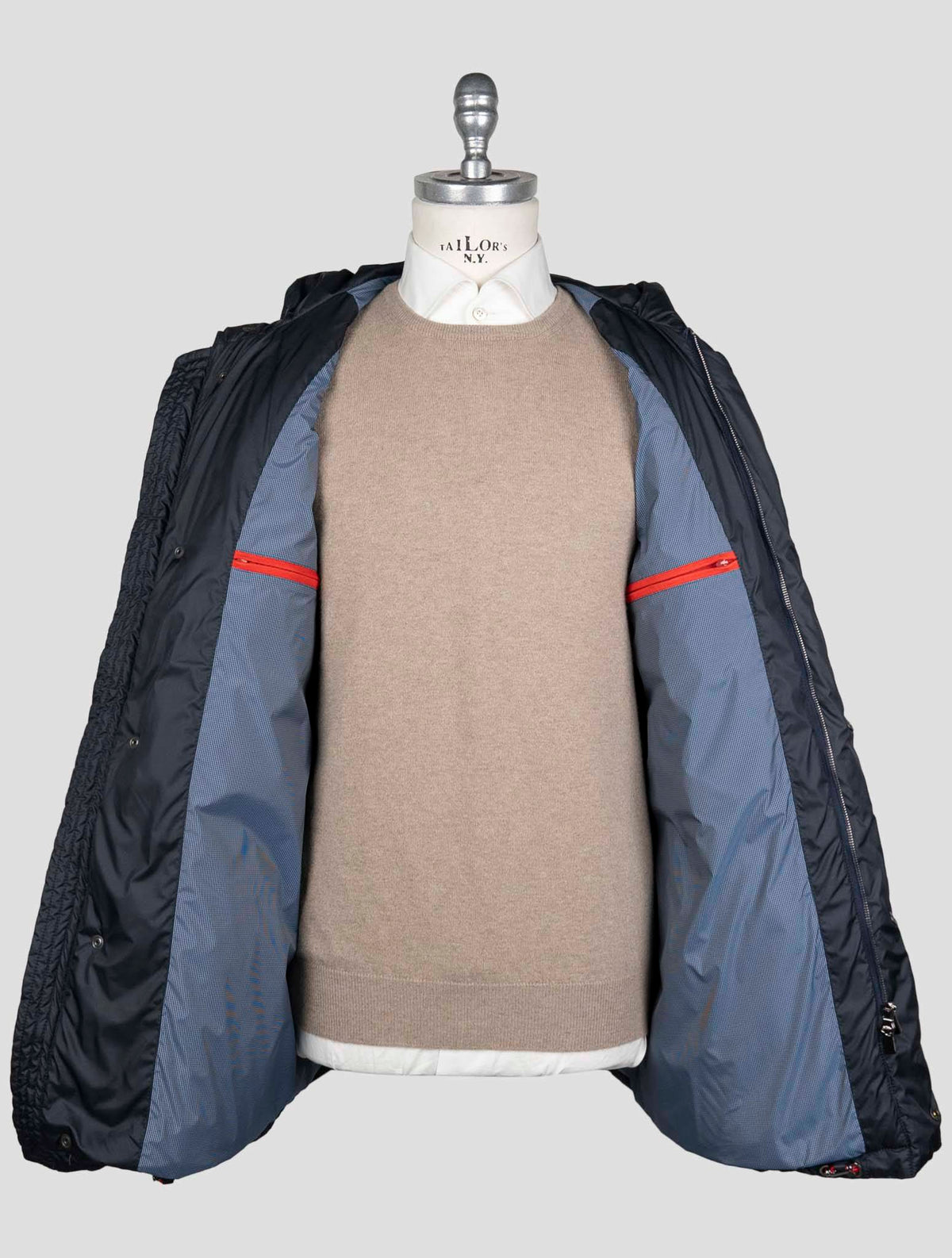 Isaia Blue Pa Coat