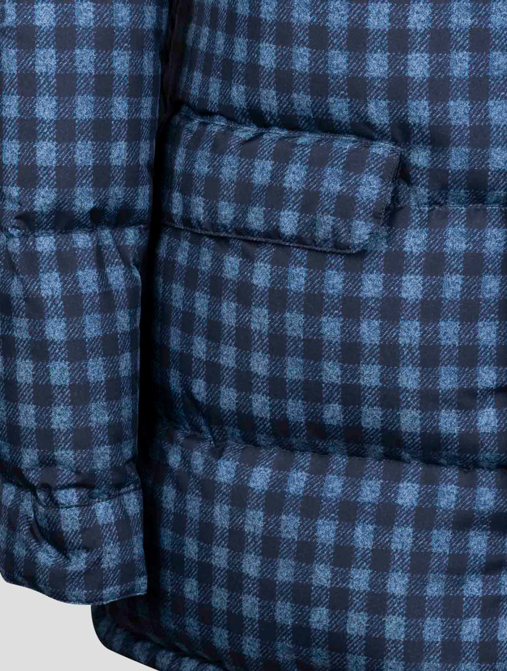 Isaia Blue Polyester Coat