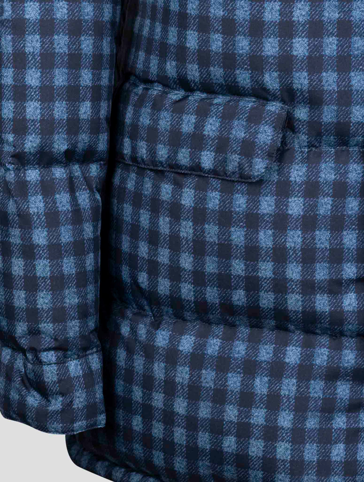 Isaia Blue Polyester Coat