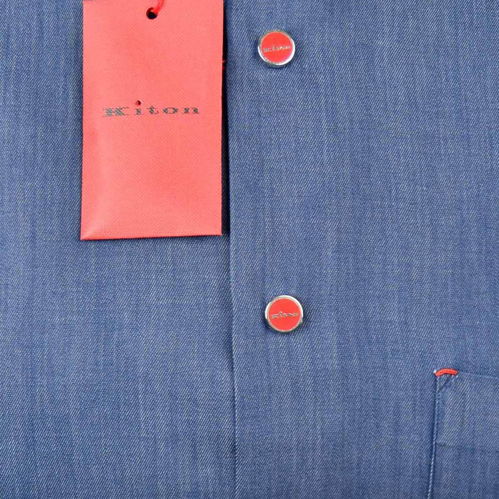 Kiton KITON Blue Cotton Shirt Blue 001