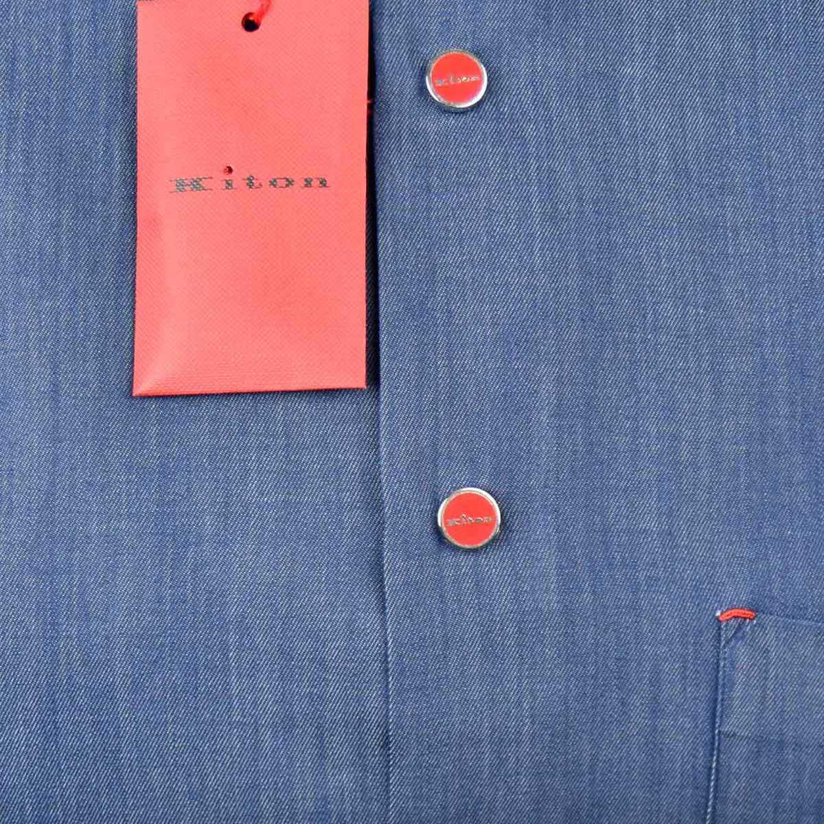Kiton KITON Blue Cotton Shirt Blue 001