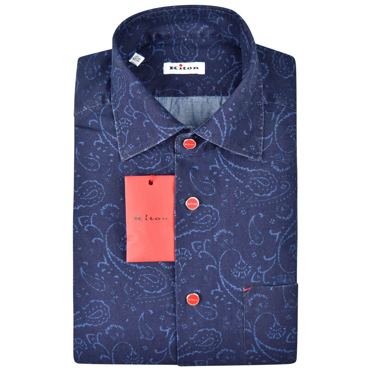 Kiton KITON Blue Cotton Shirt Blue 000