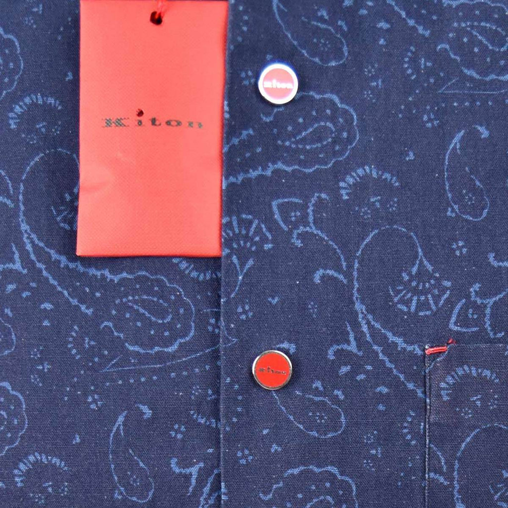 Kiton KITON Blue Cotton Shirt Blue 001