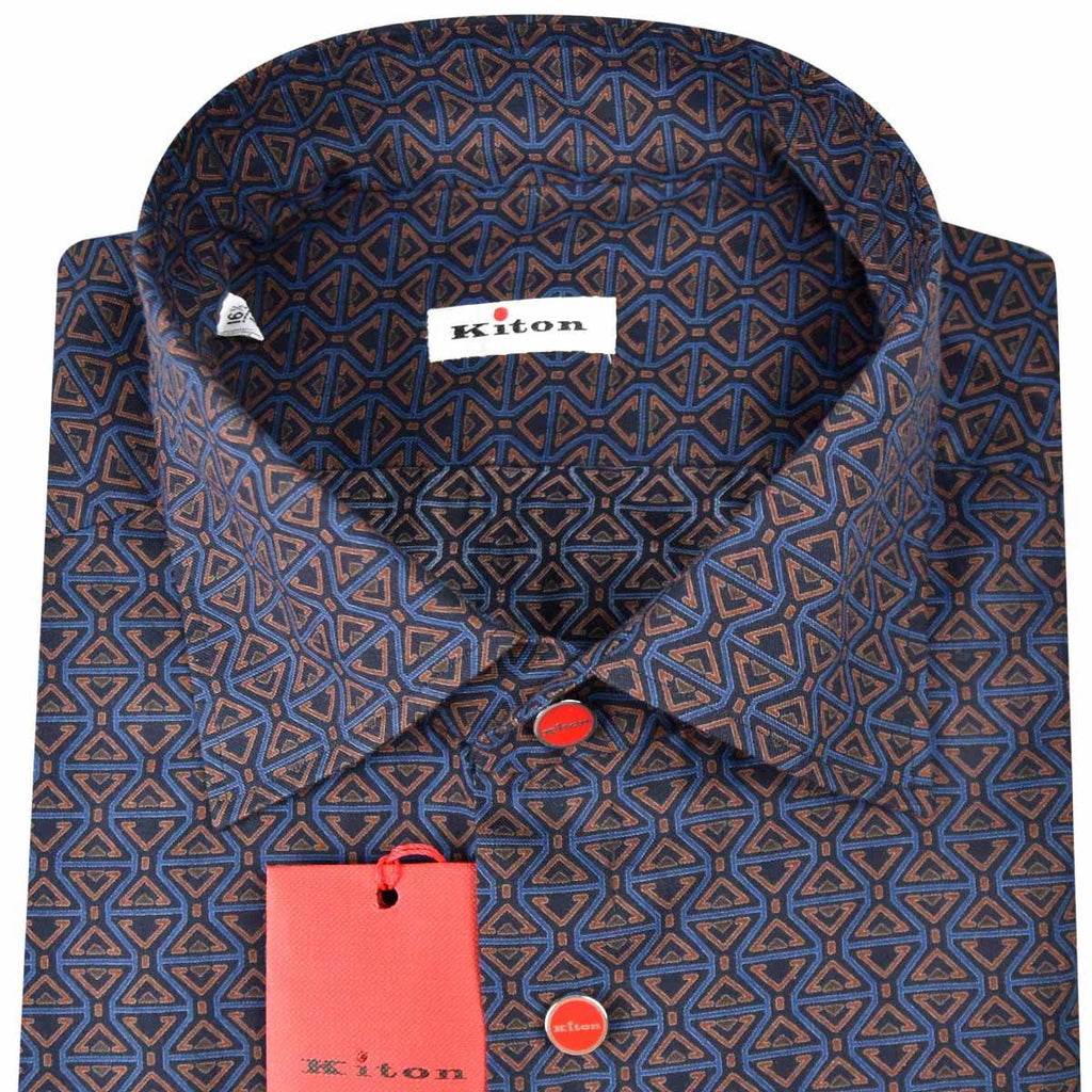 KITON Multicolor Cotton Shirt
