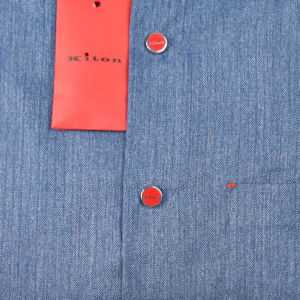 Kiton KITON Blue Cotton Shirt Blue 001