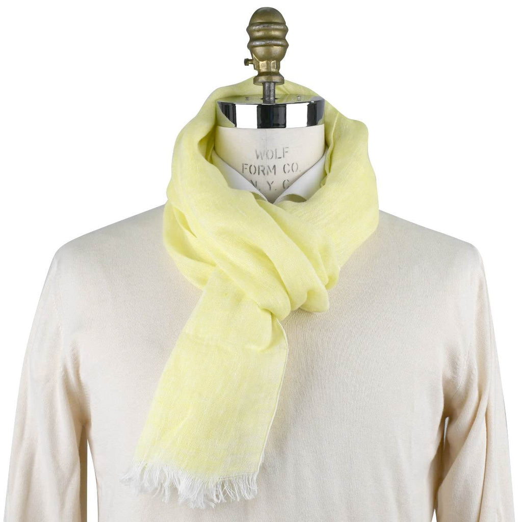 FEFÈ Glamour Pochette Fefè Yellow Linen Scarf Yellow 000